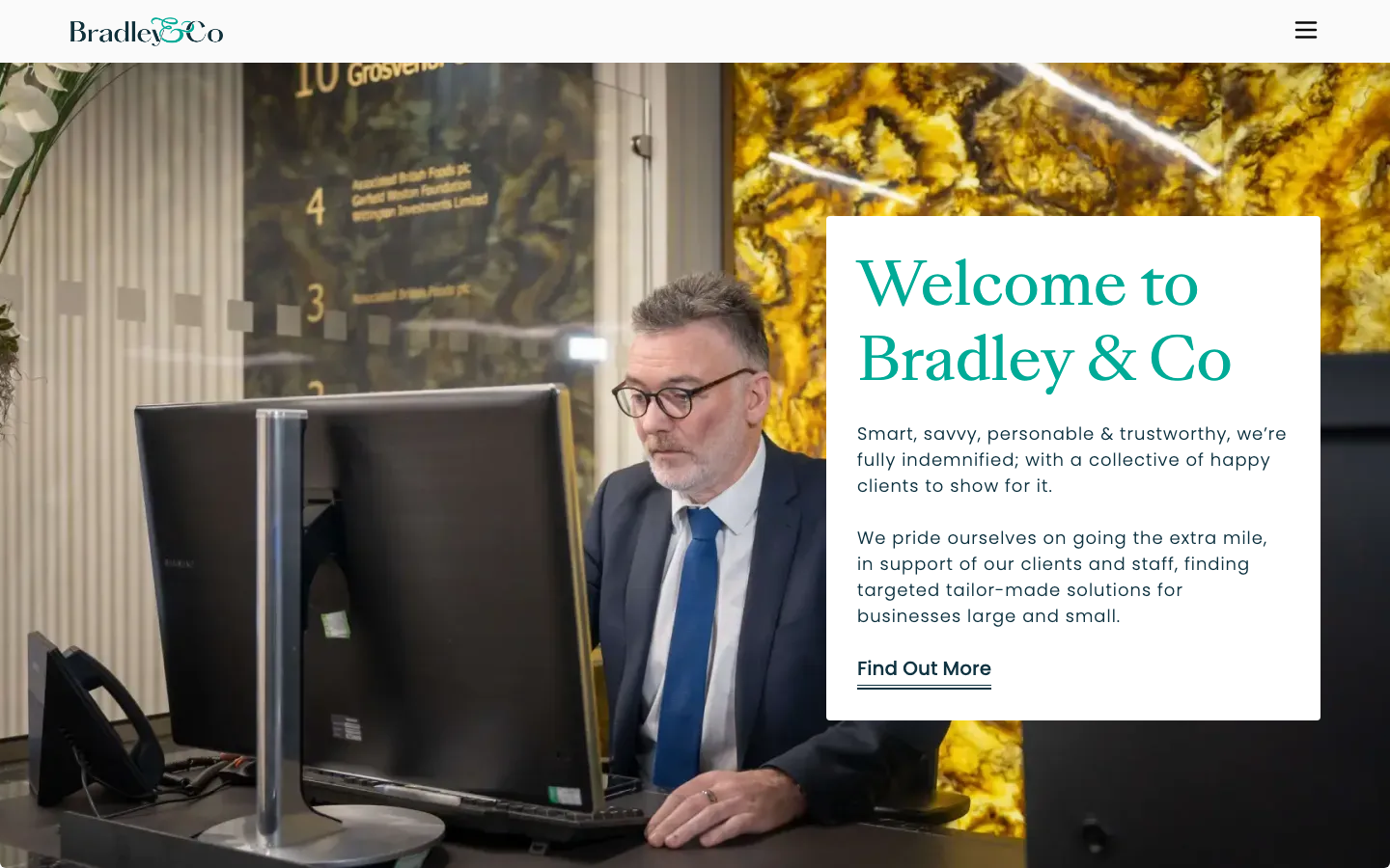 Bradley & Co homepage